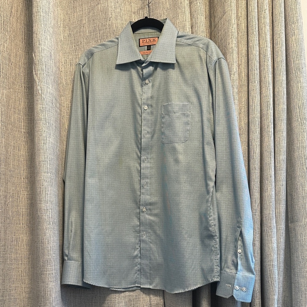 Thomas Pink Men's Sky Blue Dress Shirt